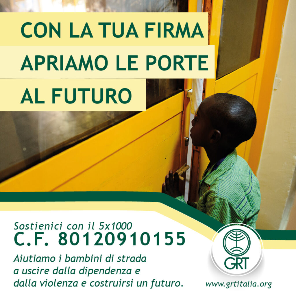 In Kenya nel progetto avviato nella capitale Nairobi, dove dal 2012 operiamo per aiutare i bambini e ragazzi di strada.