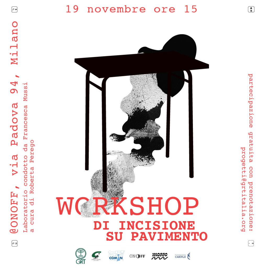 Workshop di incisione sul pavimento con Francesca Mussi